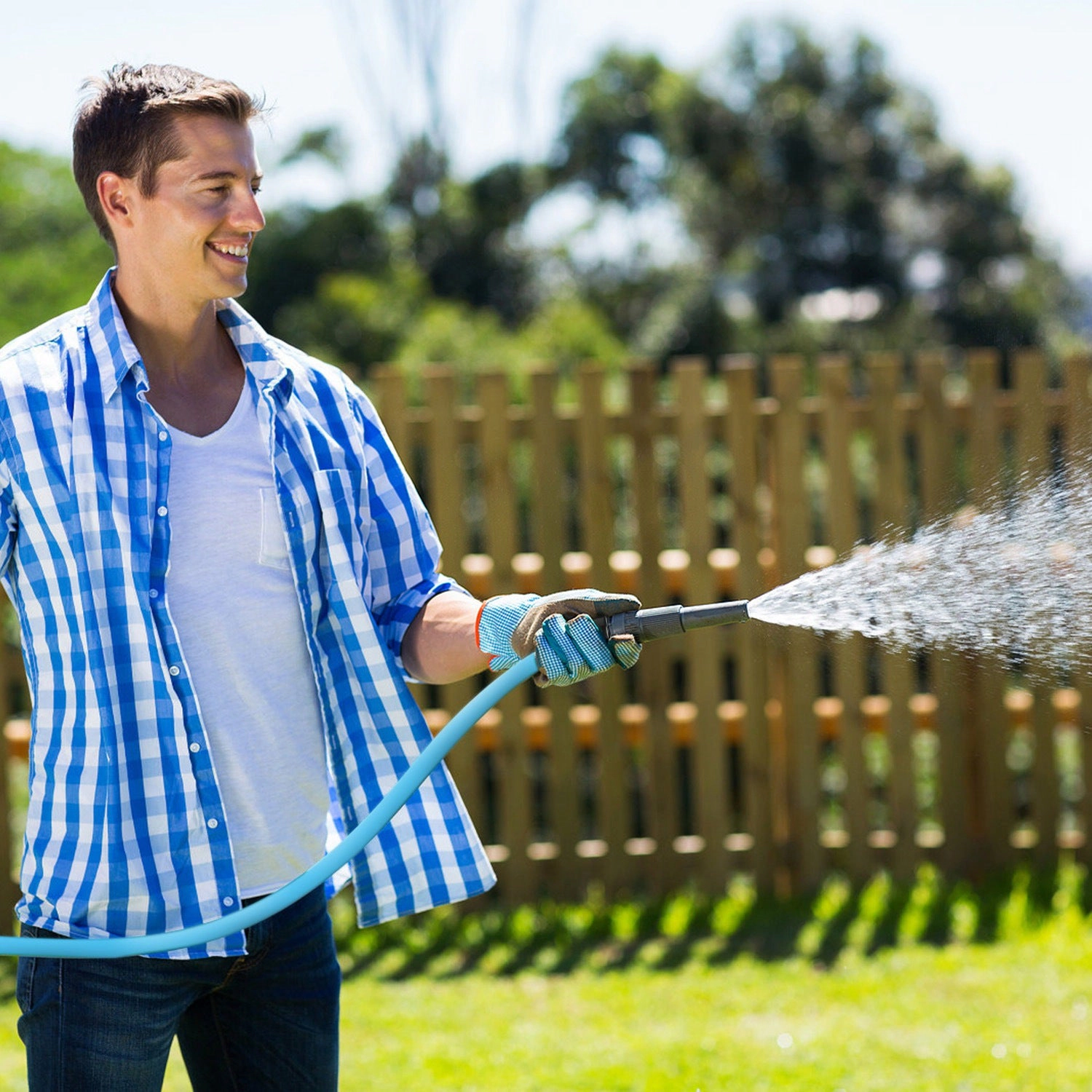 GBruno 25 Ft Heavy-Duty PVC Garden Hose