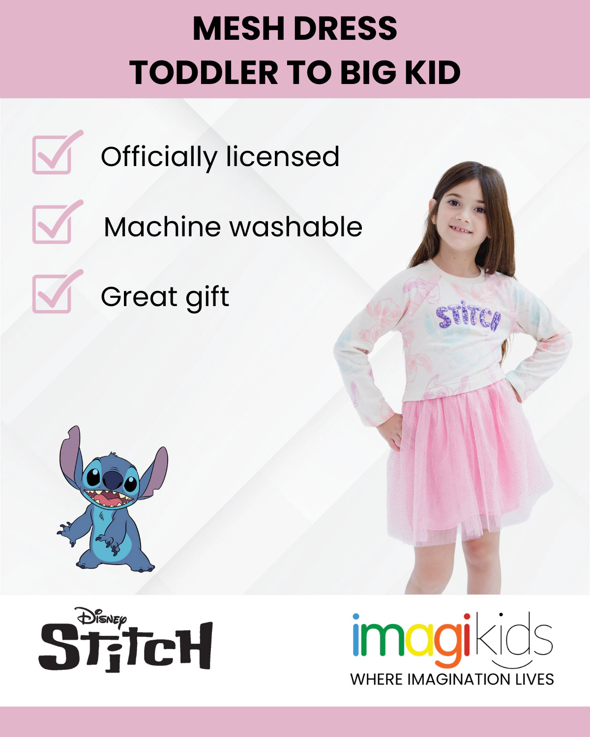 Disney Girls' Long Sleeve Tutu Dress