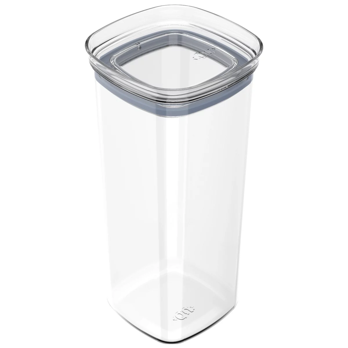 OU Airtight Food Storage Container 1.1qt, BPA Free Clear Plastic Container w/ Leak Proof Lid Stackable Pantry Organizer