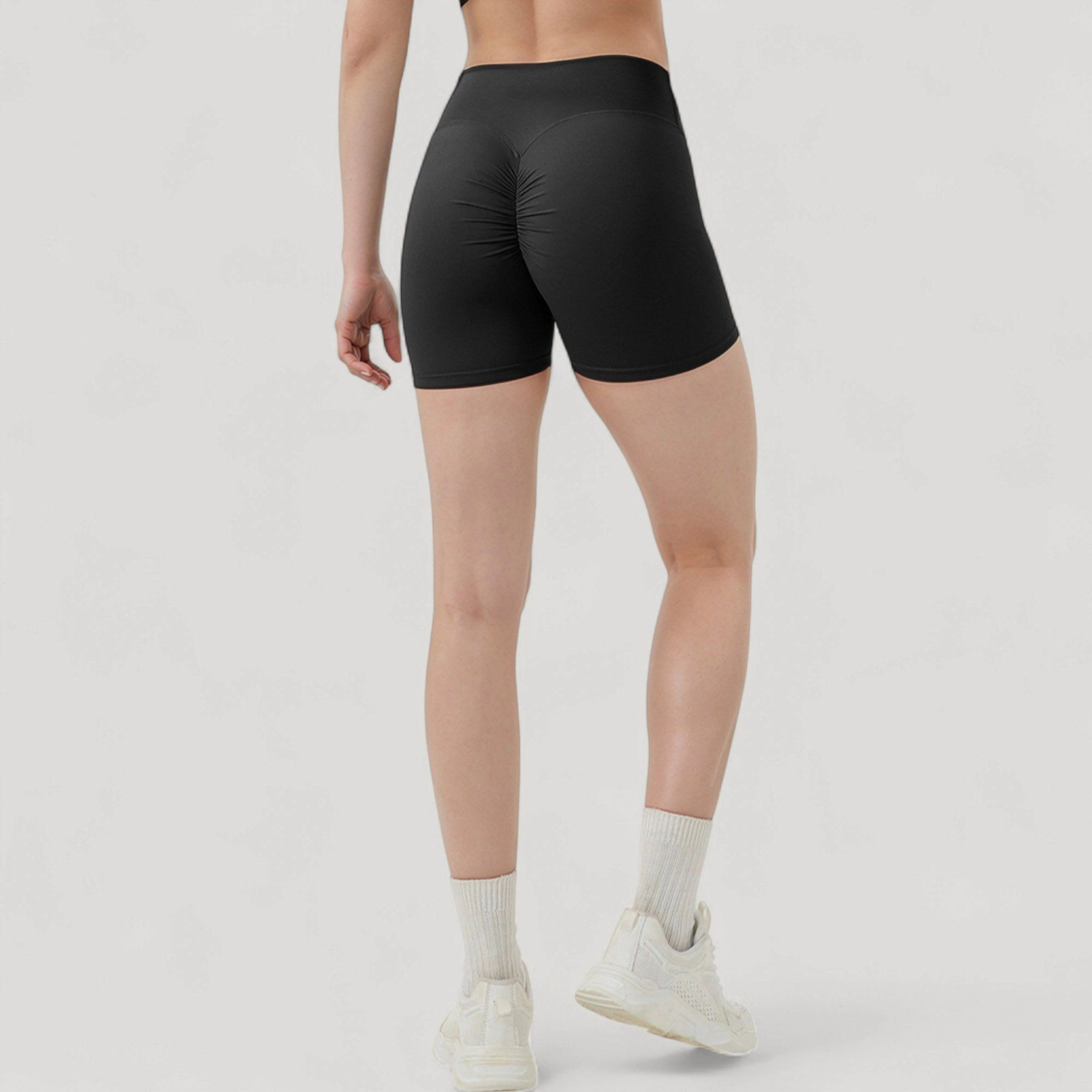 Anna-Kaci Women's High Waist Seamless Active Shorts with Smooth Finish and Body-Hugging Stretch Fit