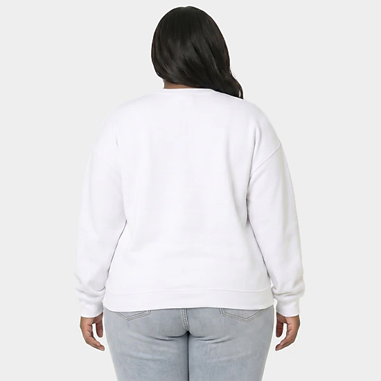 Simply Sage Market - Women's Plus Sized Graphic Sweatshirt - Spider Orange Stripes