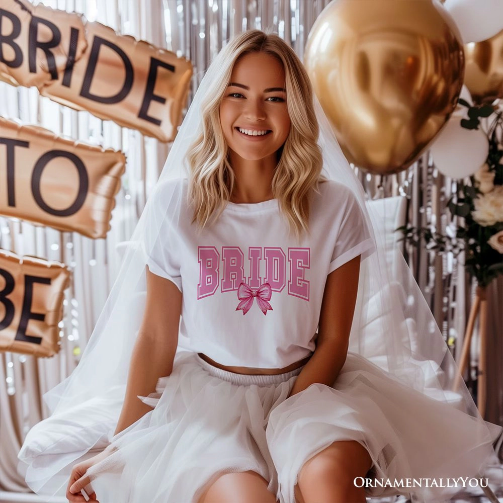 OrnamentallyYou Womens Coquette Bride T-Shirt