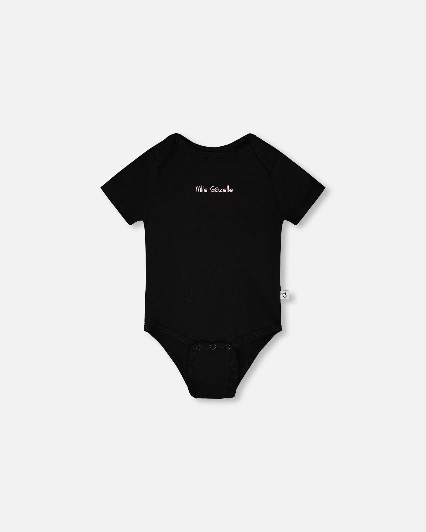 Deux par Girls Evolutive Organic Cotton Jersey Envelope Neck Bottom Snap Onesie