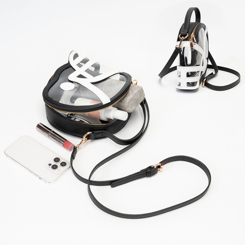 FASHNZFAB Transparent Gameday Football Helmet Shaped Crossbody Hand Bag