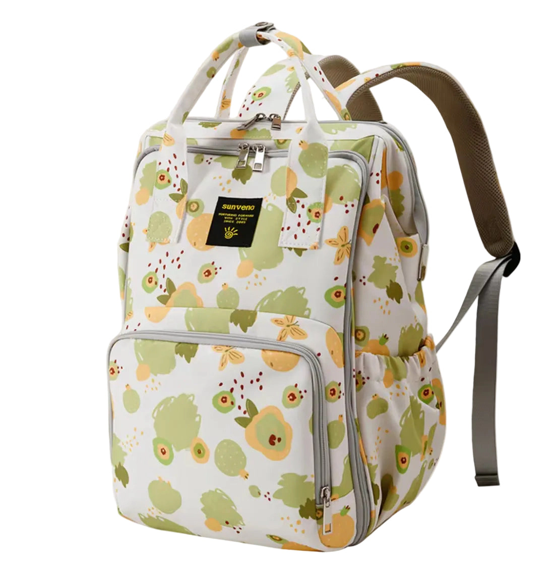 SUNVENO Wide-Open Frame Diaper Bag Backpack