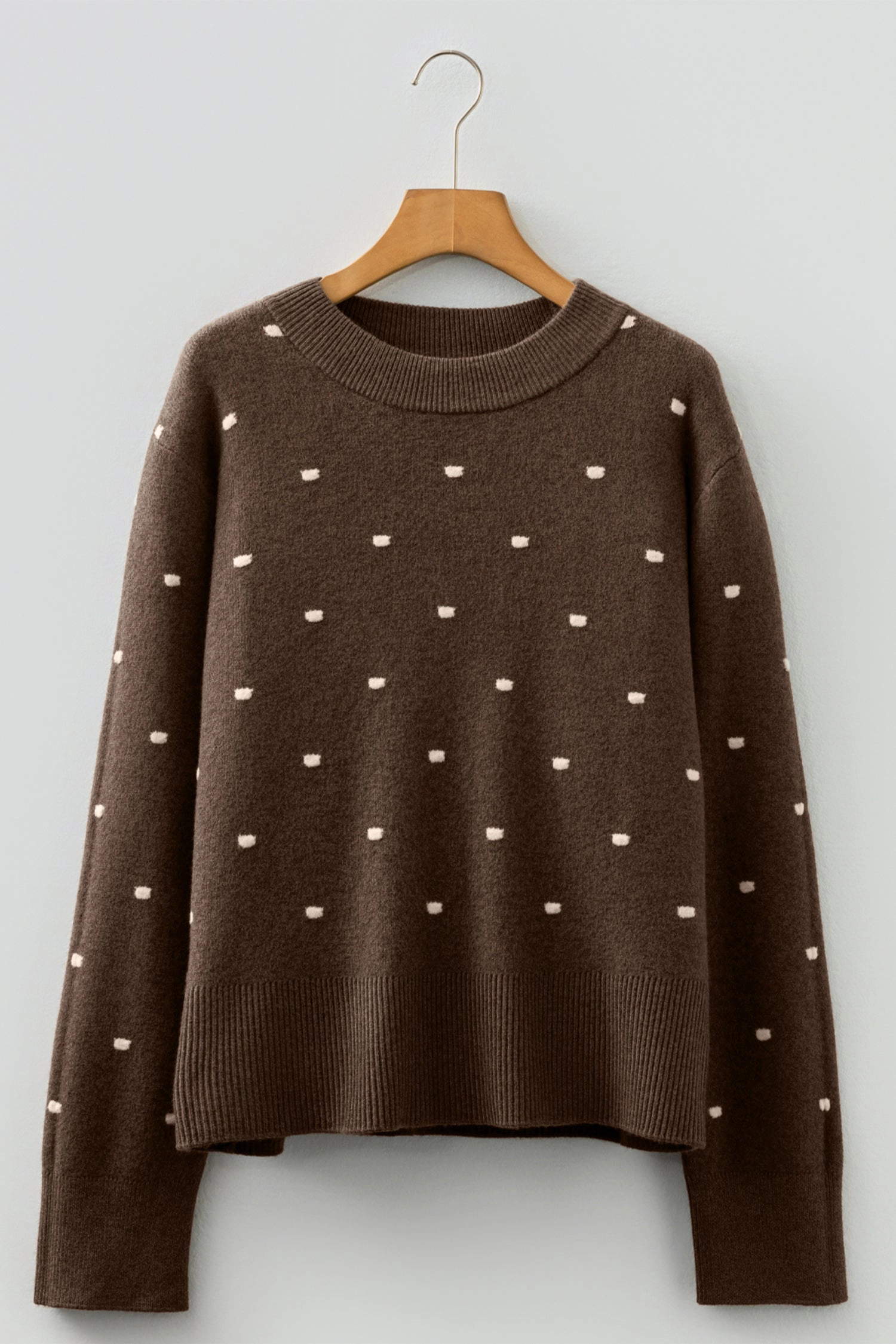 Threaded Pear Women's Renata Ribbed Edge Knit Sweater