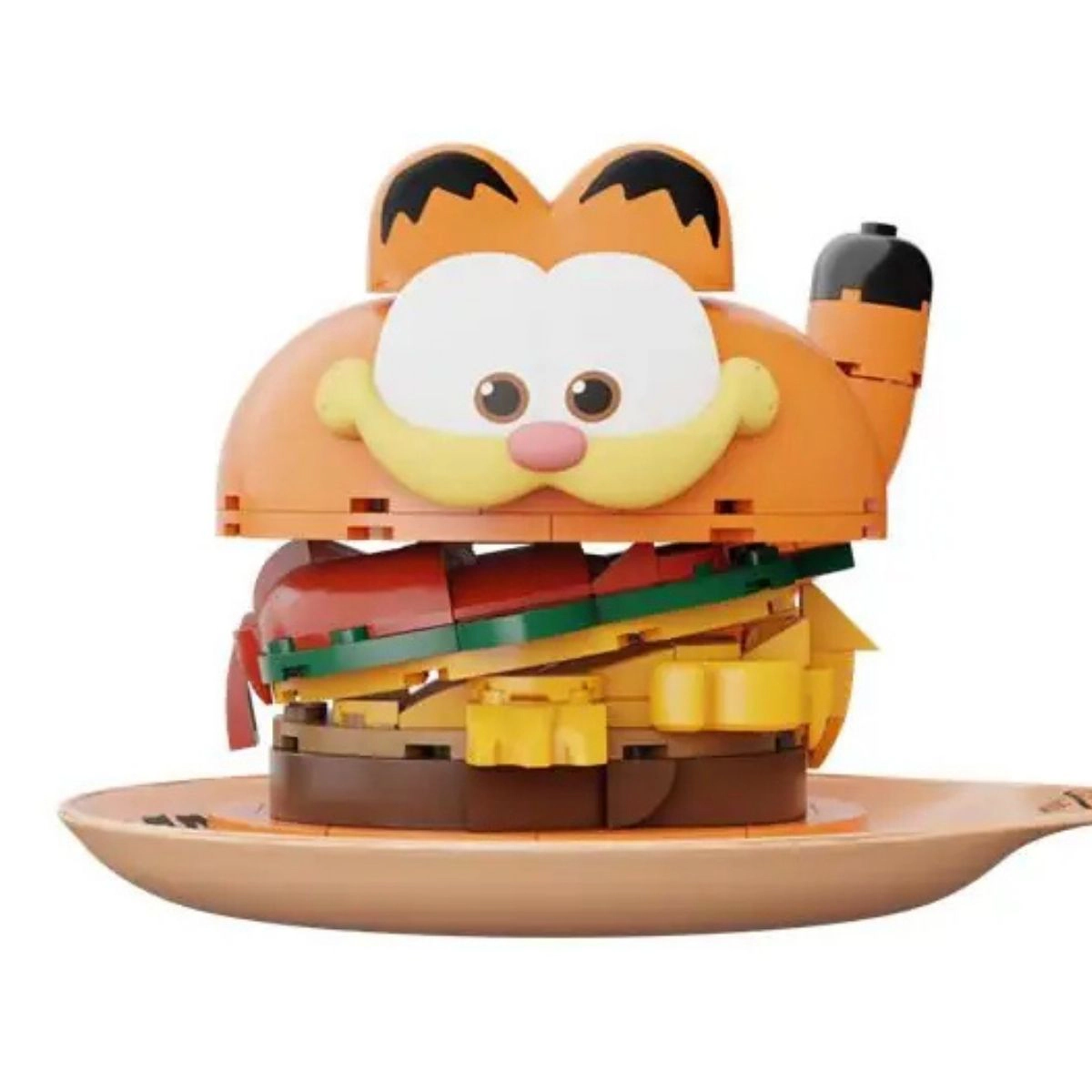 Pantasy The Garfield Movie Hamburger #86805 Building Block Set - 162-Piece Mini Construction Kit