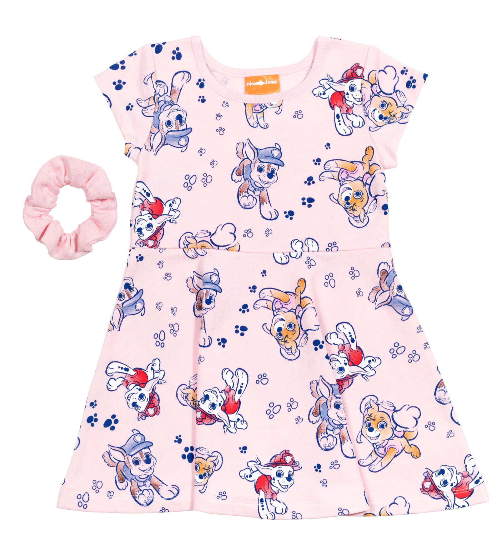 Paw Patrol Girls' Skater Dress and Scrunchie Set