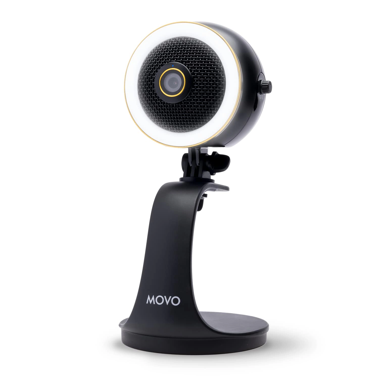 Movo WebMic HD Pro - All-in-One Streaming Webcam Microphone and LED Ring Light