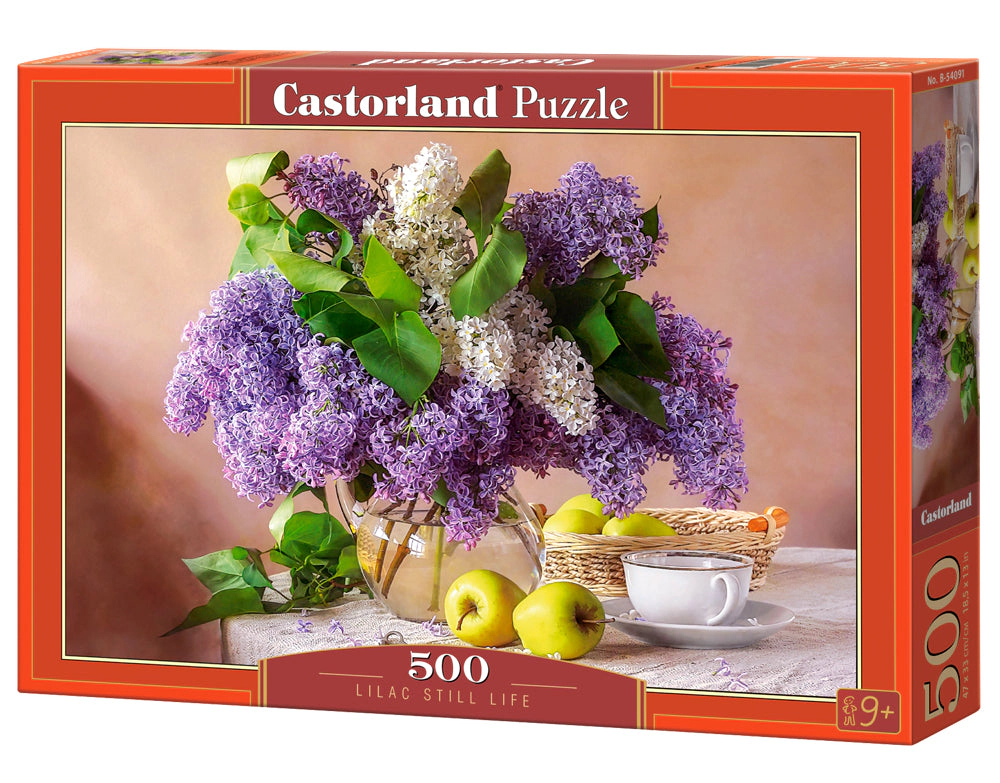 CASTORLAND 500 Piece Jigsaw Puzzles, Lilac Still Life, Flower puzzle, Nature, Adult Puzzle, Castorland B-54091