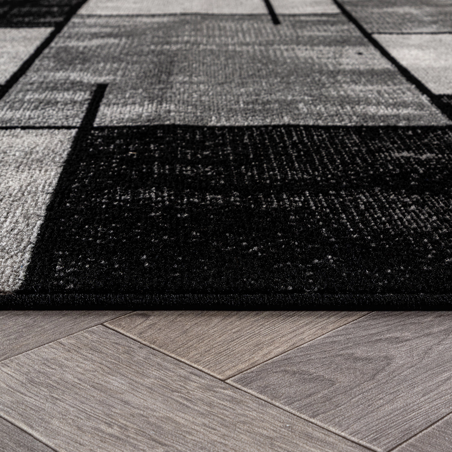 World Rug Gallery Modern Linear Area for Living Room, Bedroom, or Entryway – Low Pile Indoor