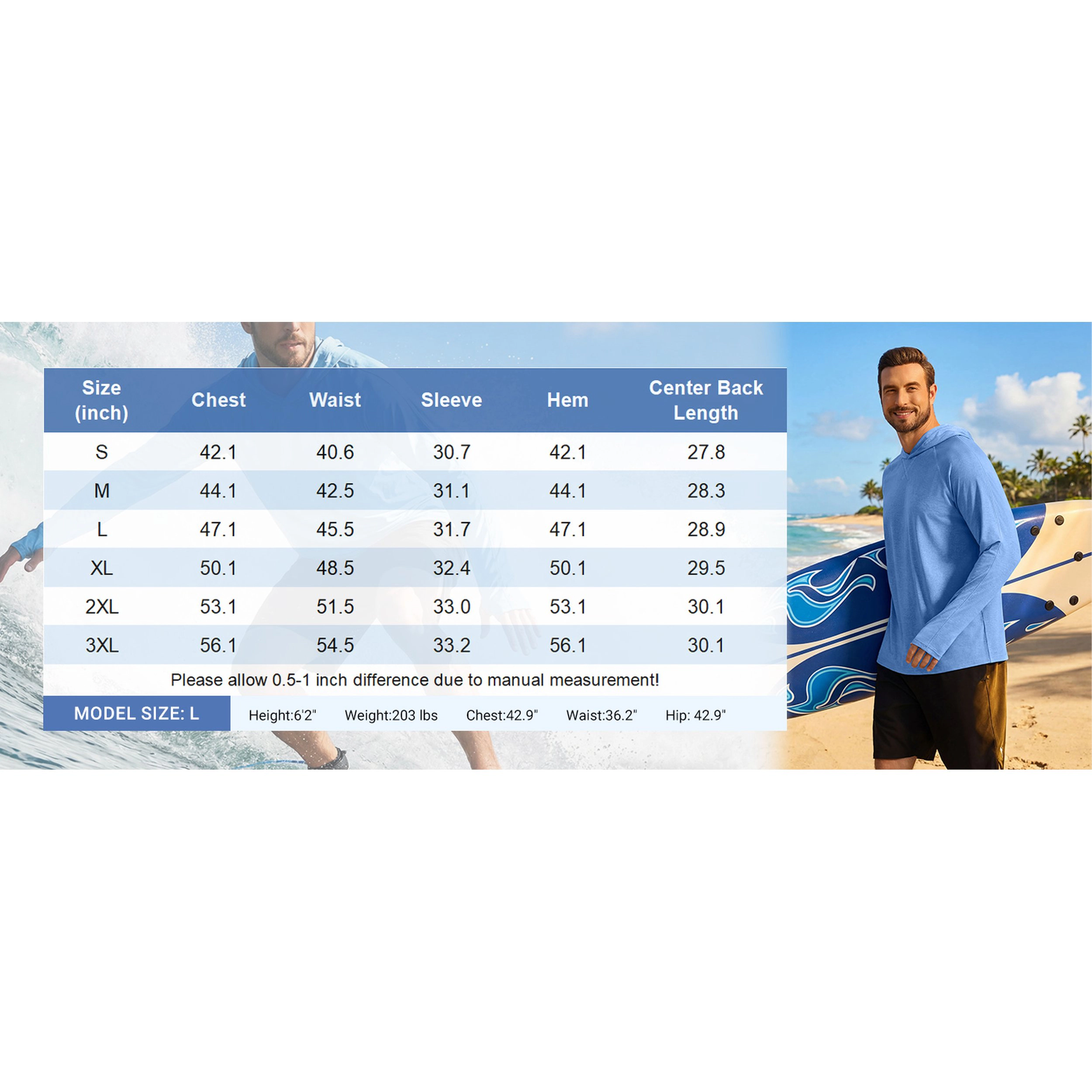 COOFANDY Men's Regular Fit Lightweight Long Sleeve Hooded Running Shirt