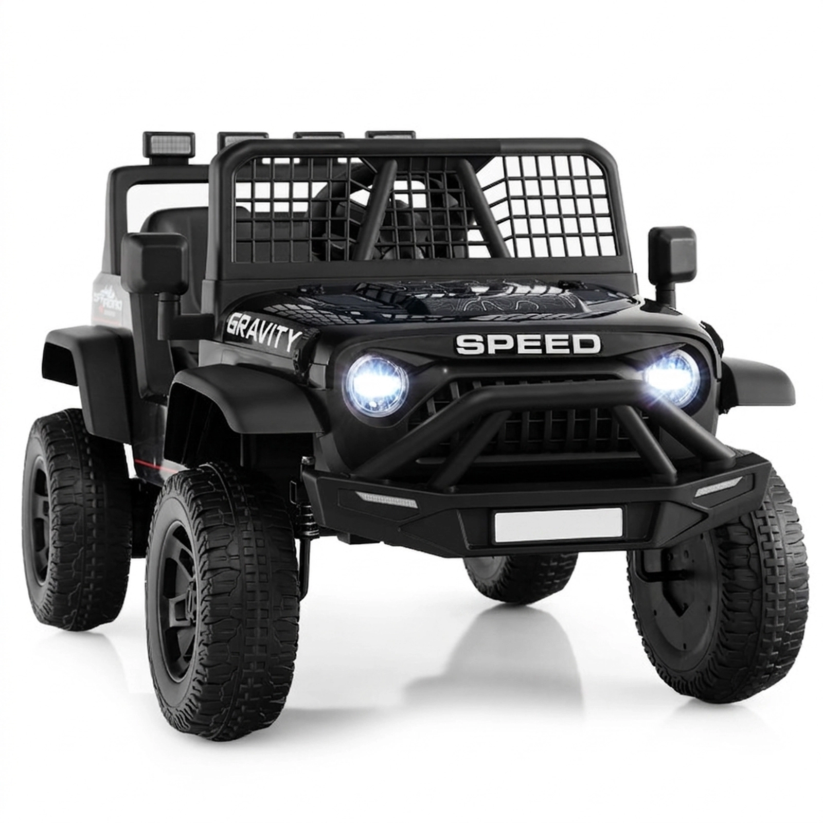 SUGIFT 24V Kids Ride On Car with Remote Control and Music 66-lb Capacity Ages 3+ Black