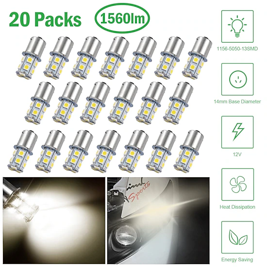 GBruno 20-Piece LED Trailer Light Bulb Set