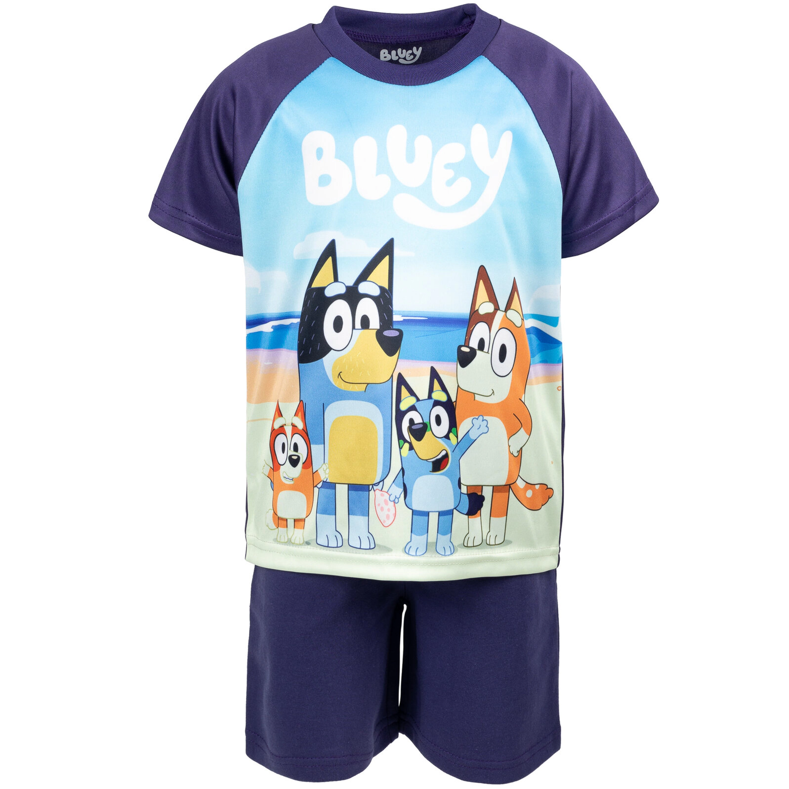 Bluey Boys' T-Shirt Tank Top and Shorts Set