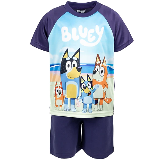 Bluey Boys' T-Shirt Tank Top and Shorts Set