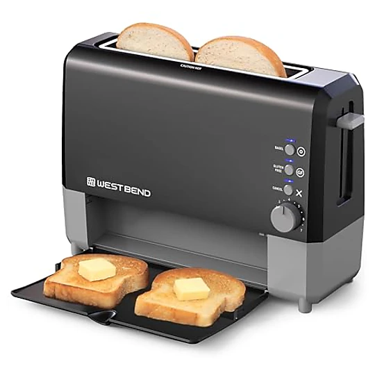 WEST BEND QuikServe 2-Slice Toaster, Black