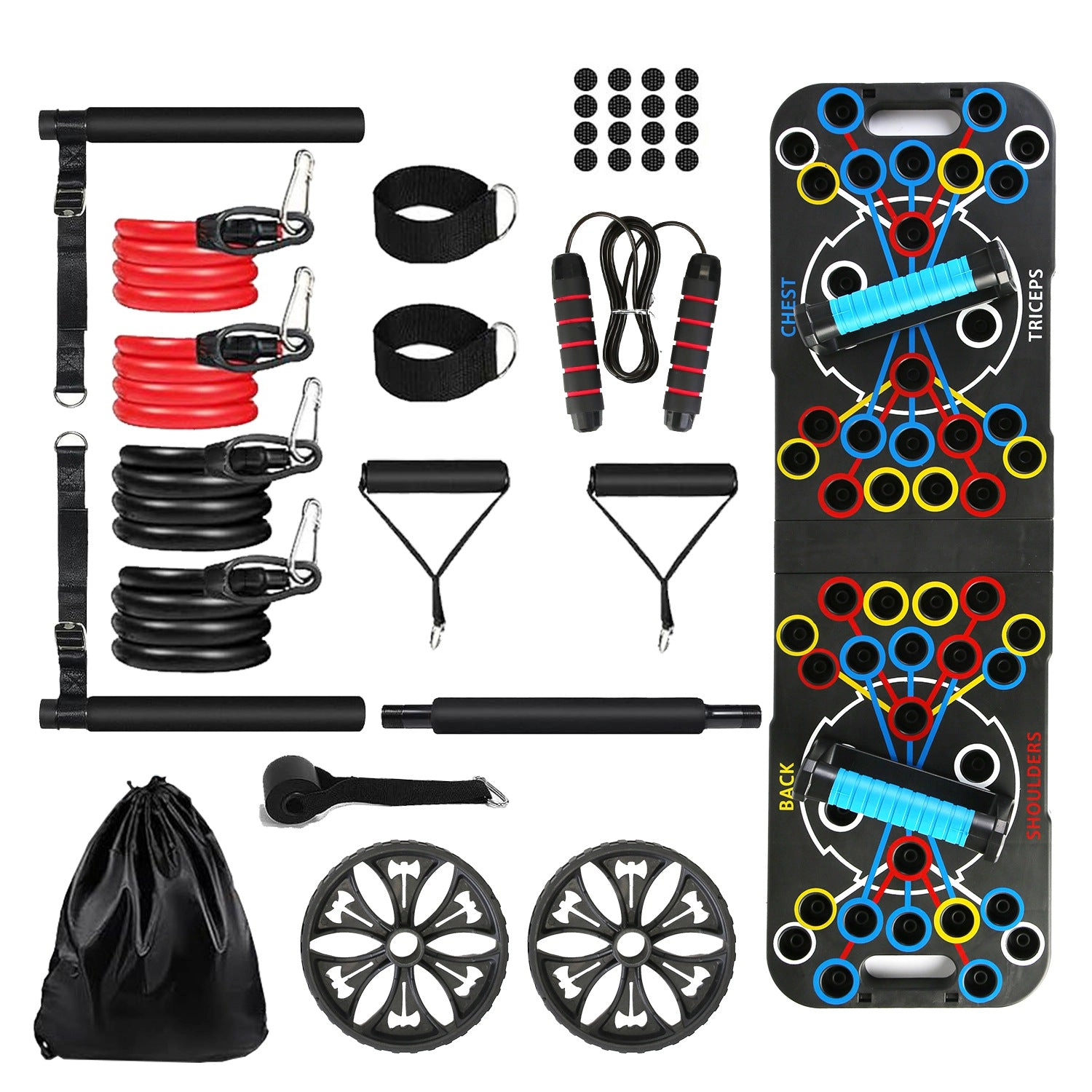 GBruno 15-Piece Push Up Board Workout System