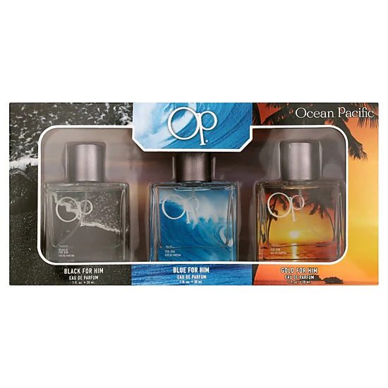 Ocean Pacific Men’s Coffret Gift Set 3 x 1 Fl Oz Eau de Parfum Sprays