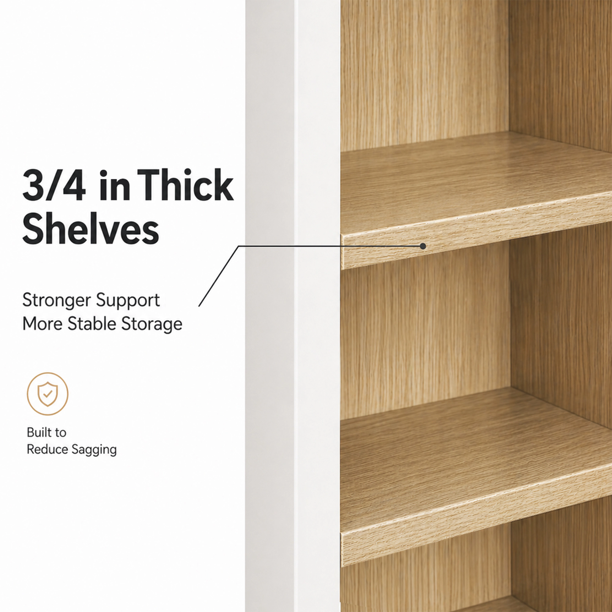 Tinyhomie 18 in W x 12 in D x 30 in H Painted Plywood Wall Cabinet with HDF Door and Solid Back