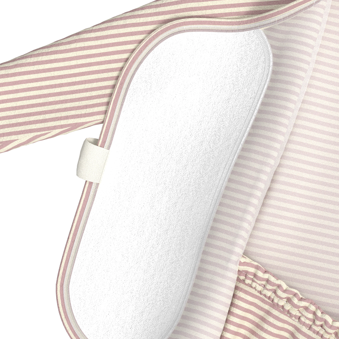 Bonsie Footie - Berry Twist, Wrap-Front Skin-to-Skin Baby