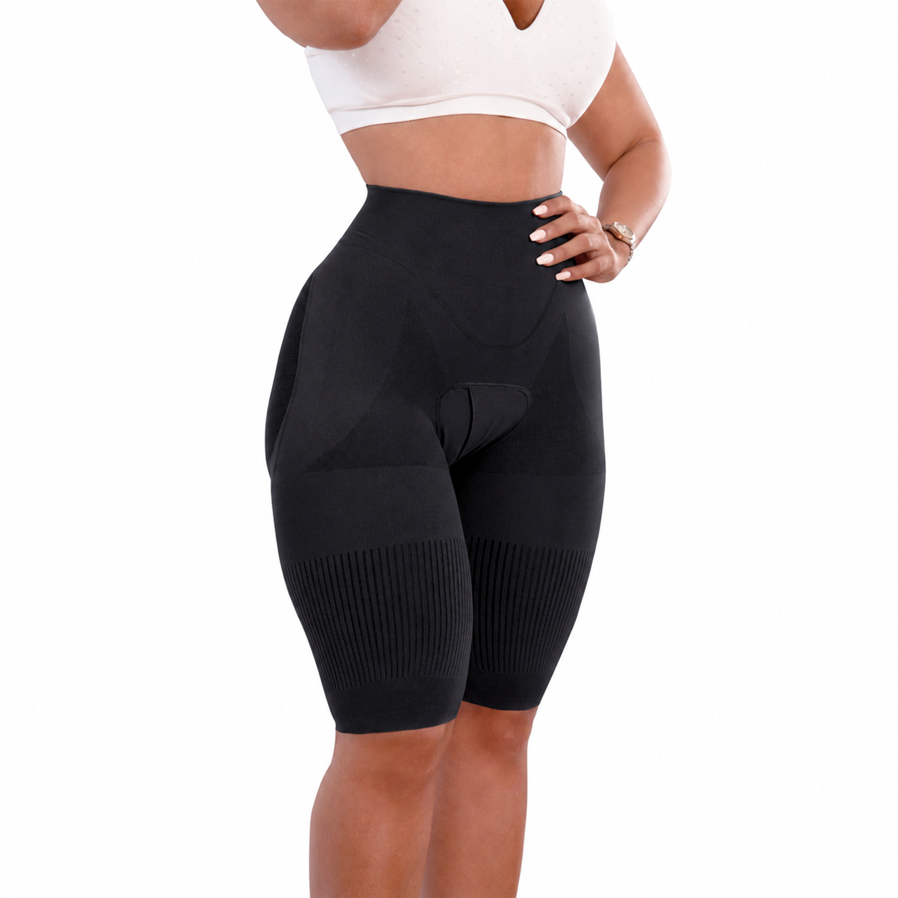 YAHAIRA Women's Happy Shapewear No.7 Low Waist  Above Knee Double Tummy Layer