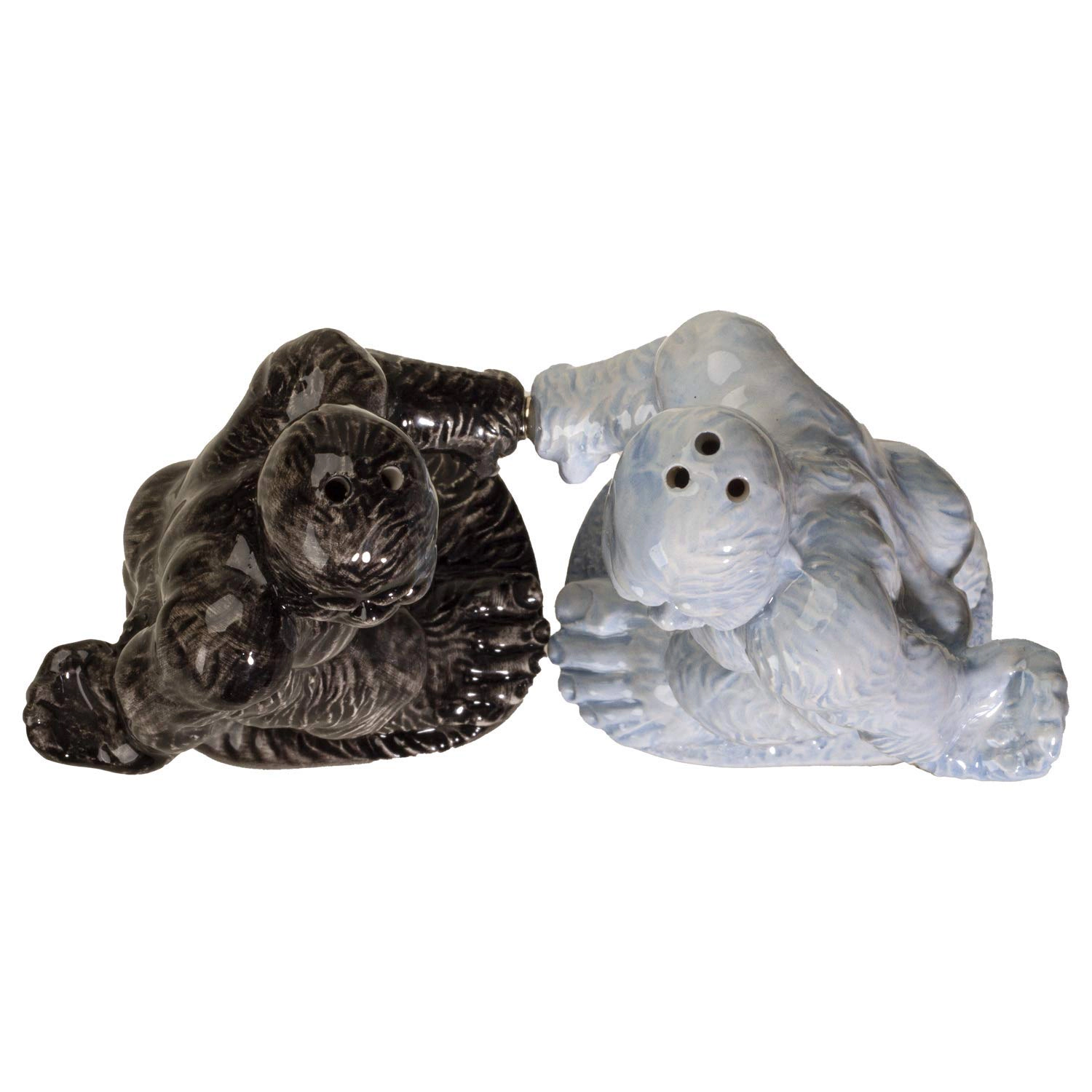 Pacific Giftware Big Foot Ceramic Magnetic Salt and Pepper Shakers Set