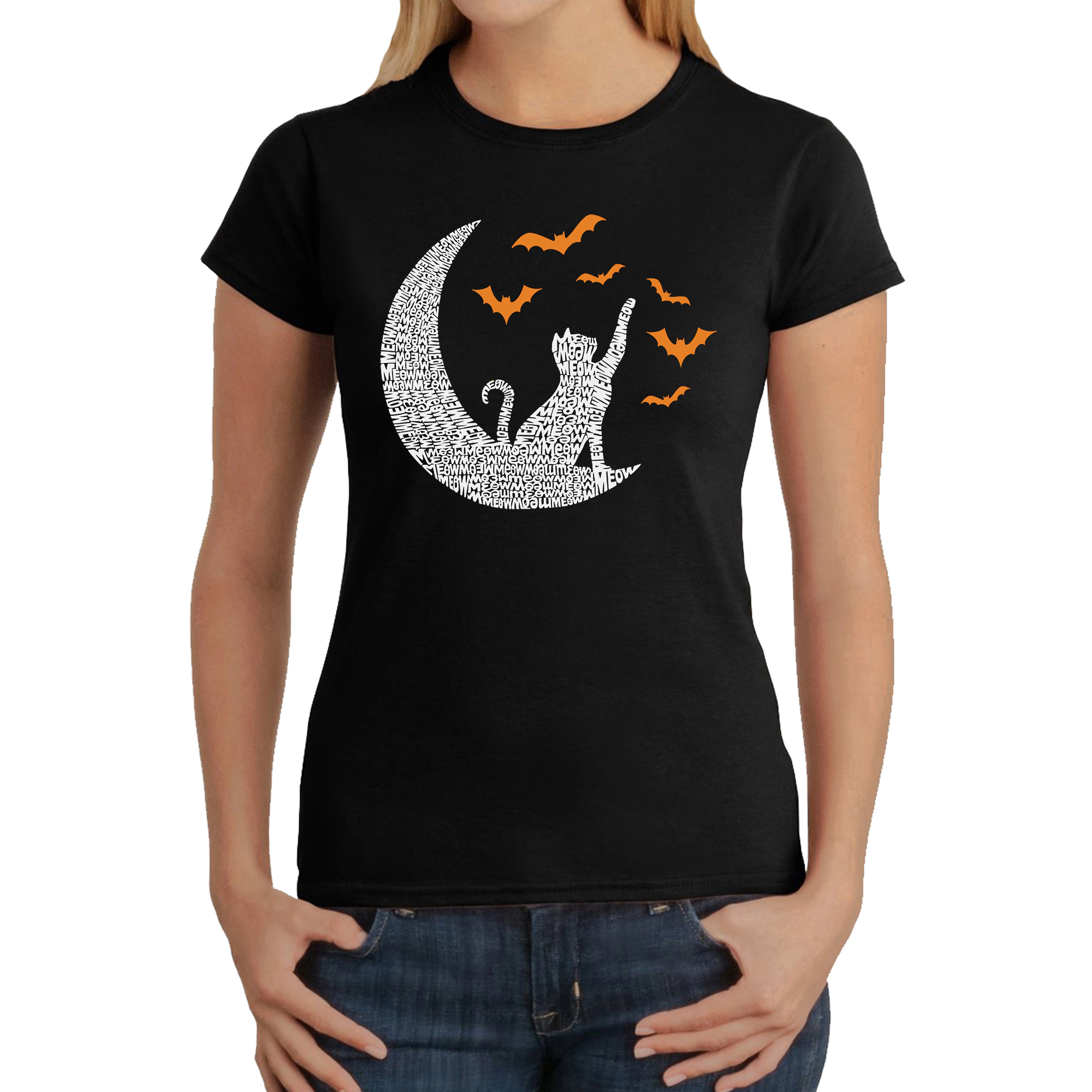 LA Pop Art Women's Word T-Shirt - Lunar Bats