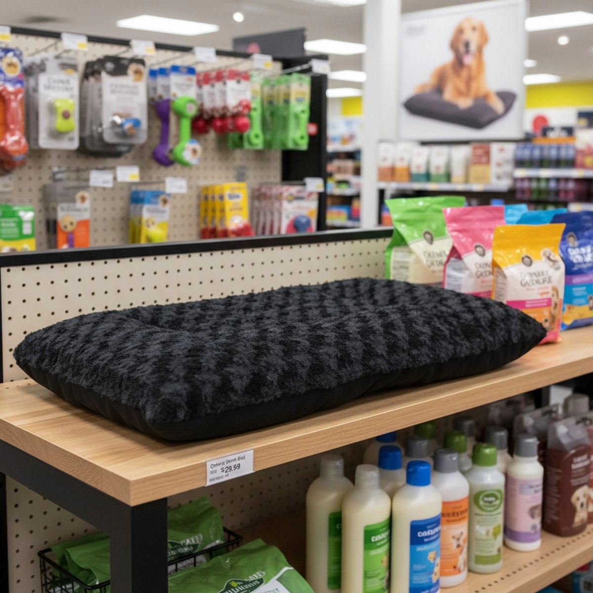 Midwest Homes 22 in. Ombre Swirl Dog Bed, Black