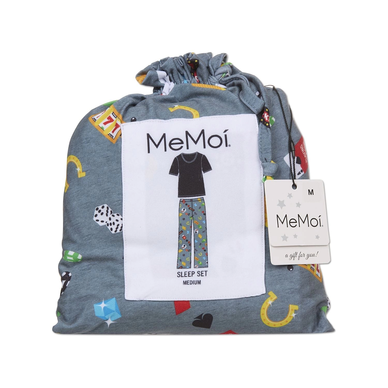 MeMoi Women's Deal Me Two Piece Pajama Set A Bag