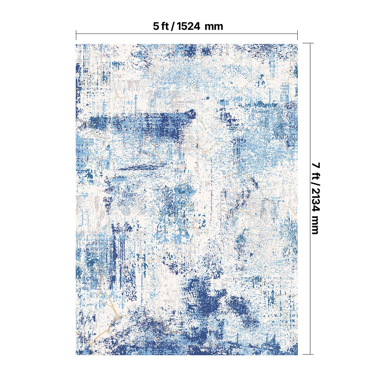 HONGGE Area Rug Large Washable Rug Non-Slip and Tear-Resistant Soft Carpet Pet & Child Friendly Modern Area Rugs Indoor