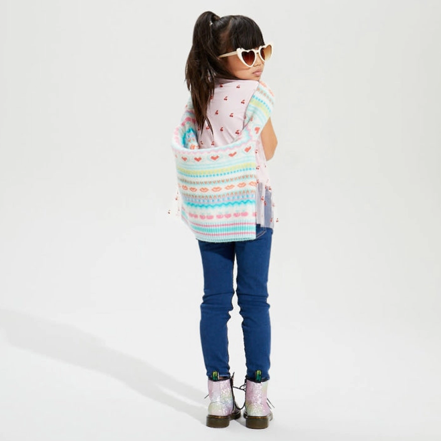 Rockets of Awesome Cherry Organza Shirt for Girls