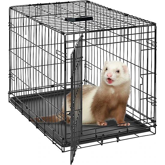 60x44x49cm Foldable Metal Wire Rabbit Cage, Indoor-Outdoor Small Animal ...