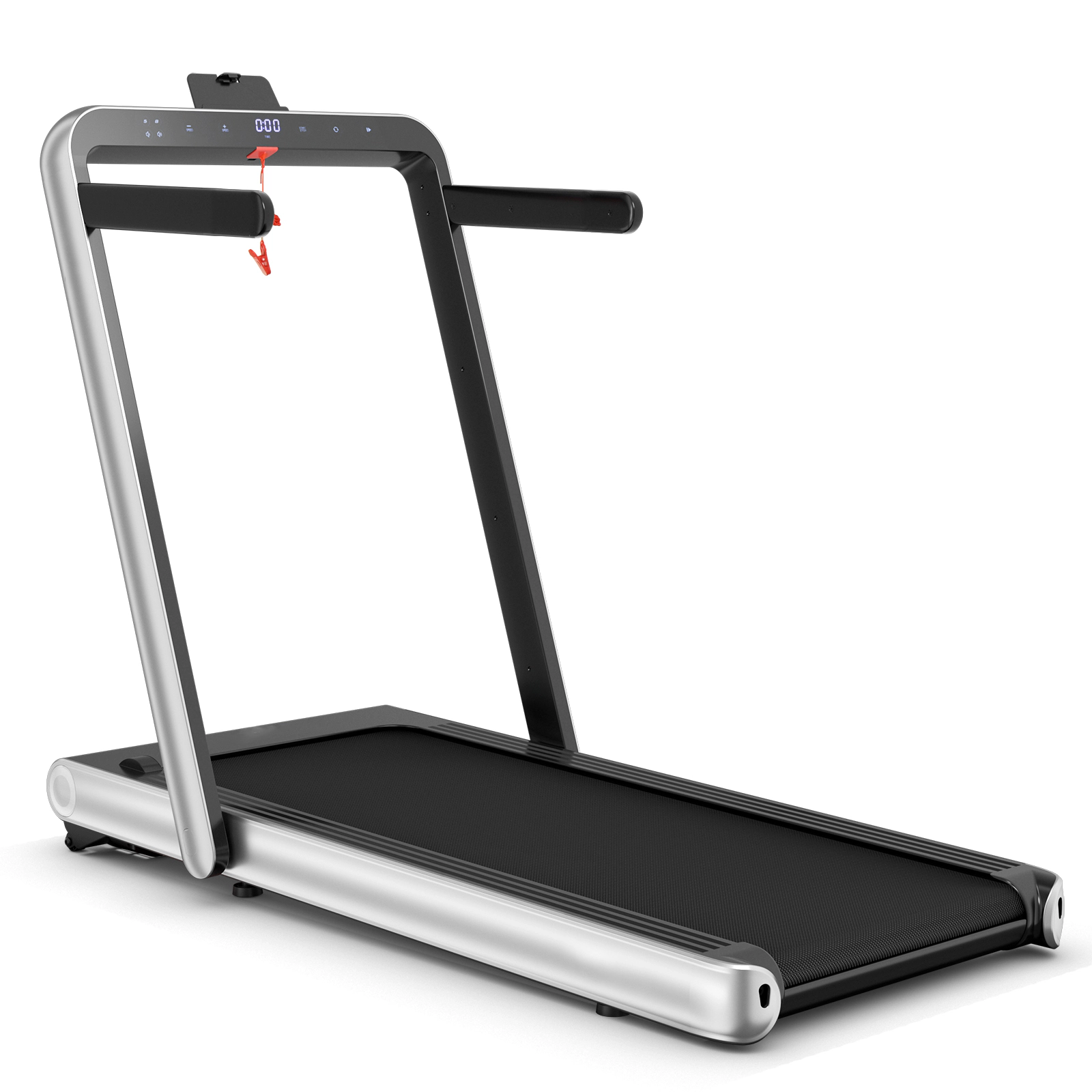 SUGIFT Silver 4.75-HP 2-in-1 Folding Treadmill with LED Touch Screen 58-in W 31-in D 265-lb User Capacity