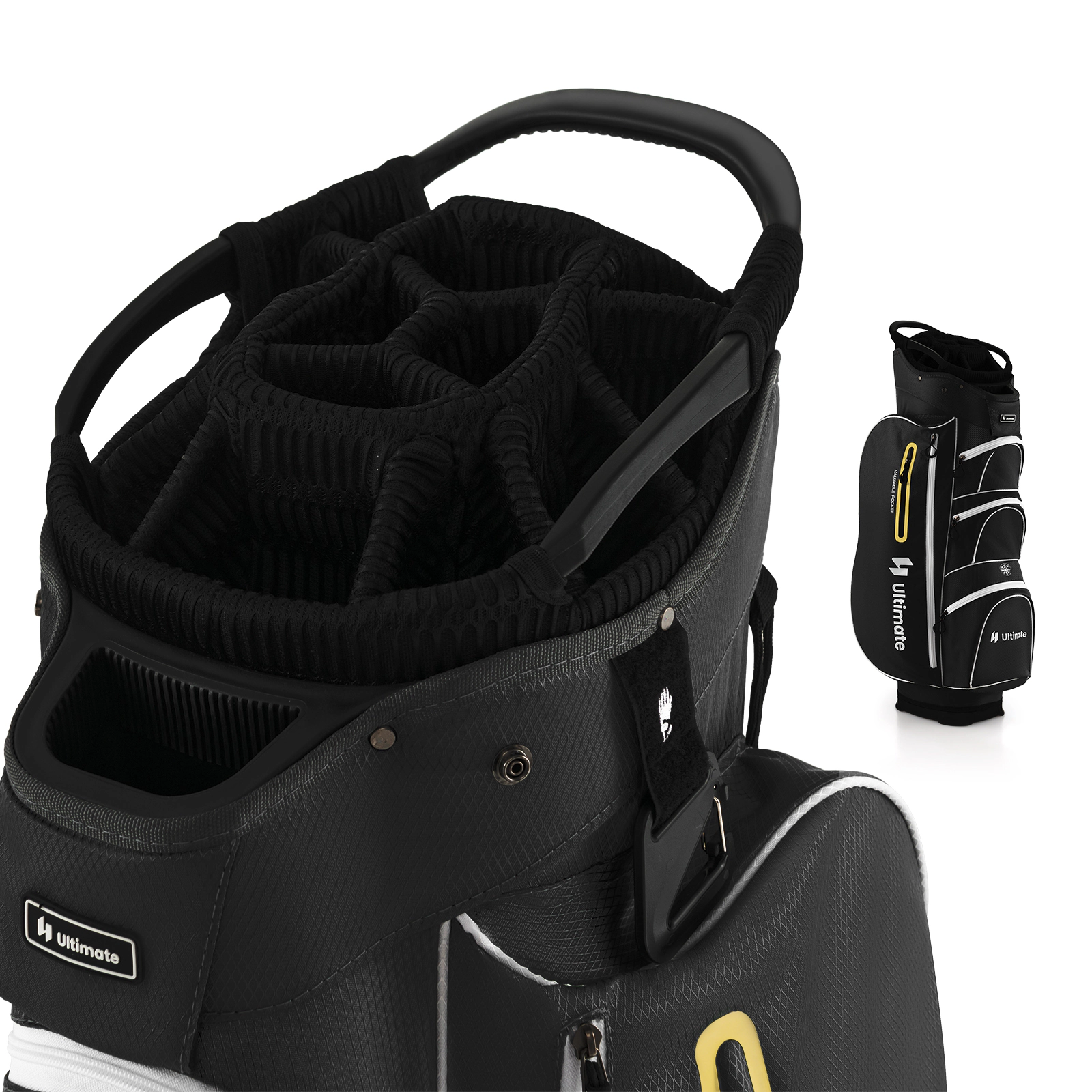 LJG 9.5 Inch Lightweight Golf Cart Bag with 15 Way Top Dividers