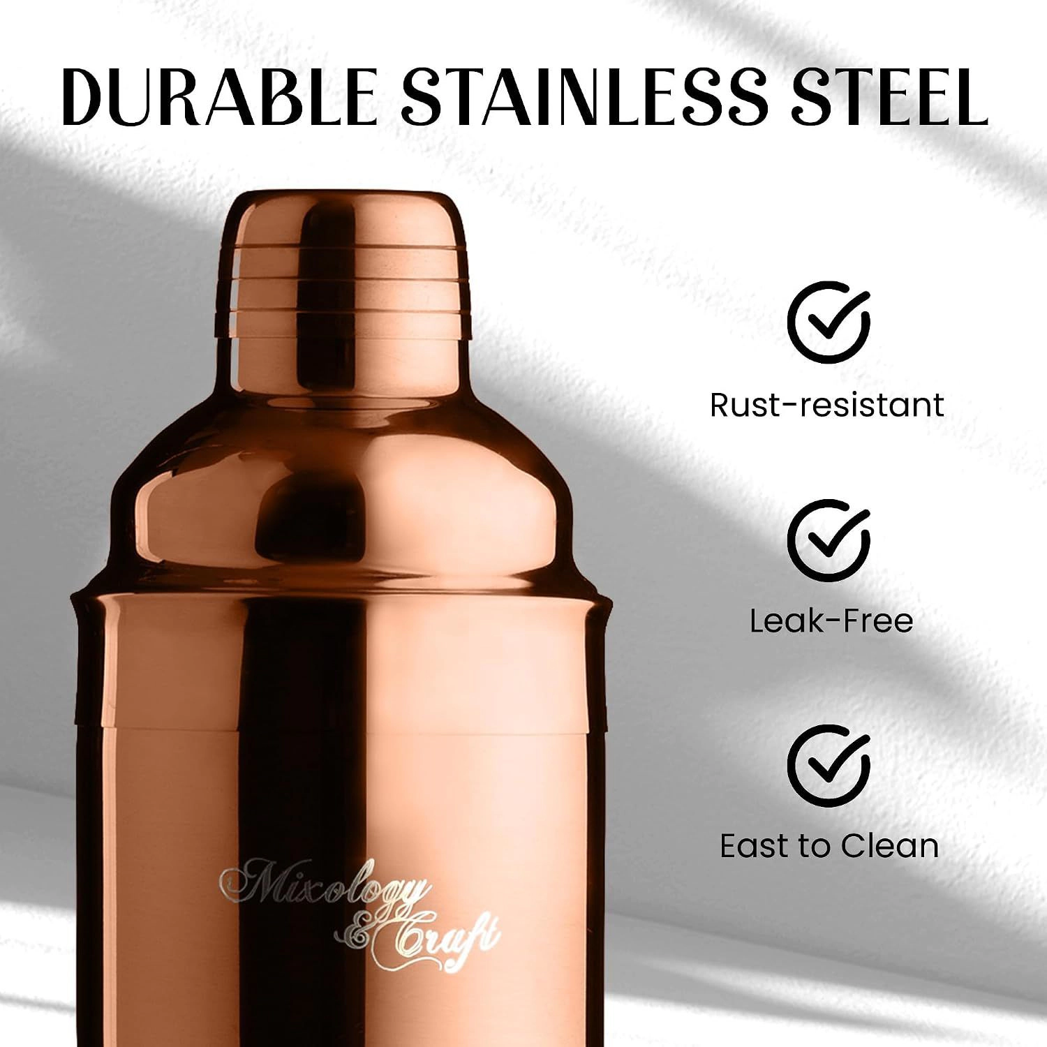 11-Piece Cocktail Shaker Set, Bartender Kit with Stand - Gift Ready