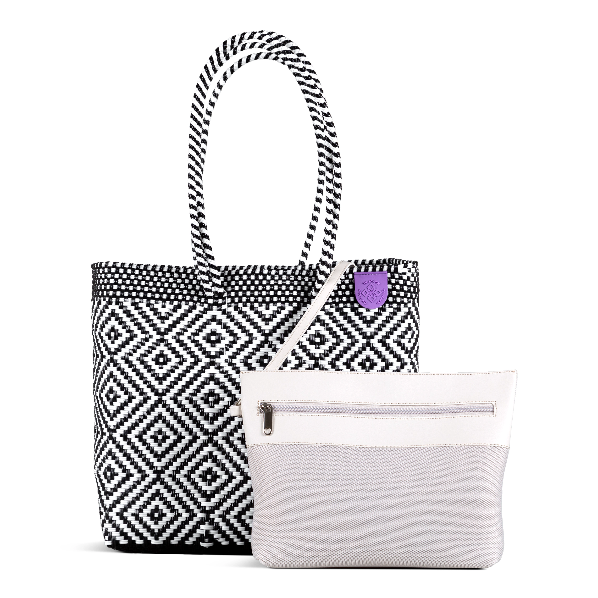Tin Marin Greca Woven Tote