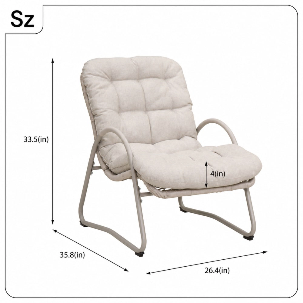 WOW PIONEER Steel Frame Patio Chair
