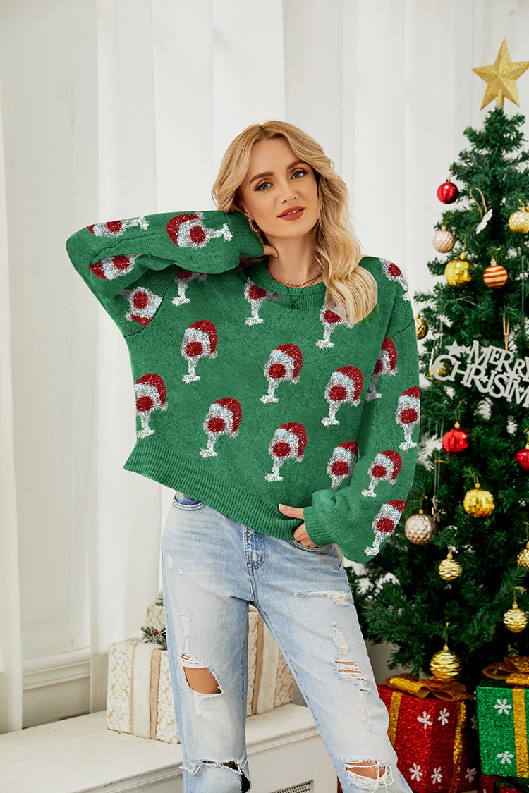 KOJOOIN Wome's Christmas Sweater Oversized Ugly Pullover Knit Holiday Funny Xmas Jumper Tops