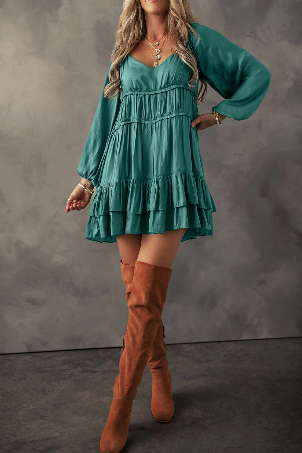 Threaded Pear Women's Dayana Loose Fit Mini Dress