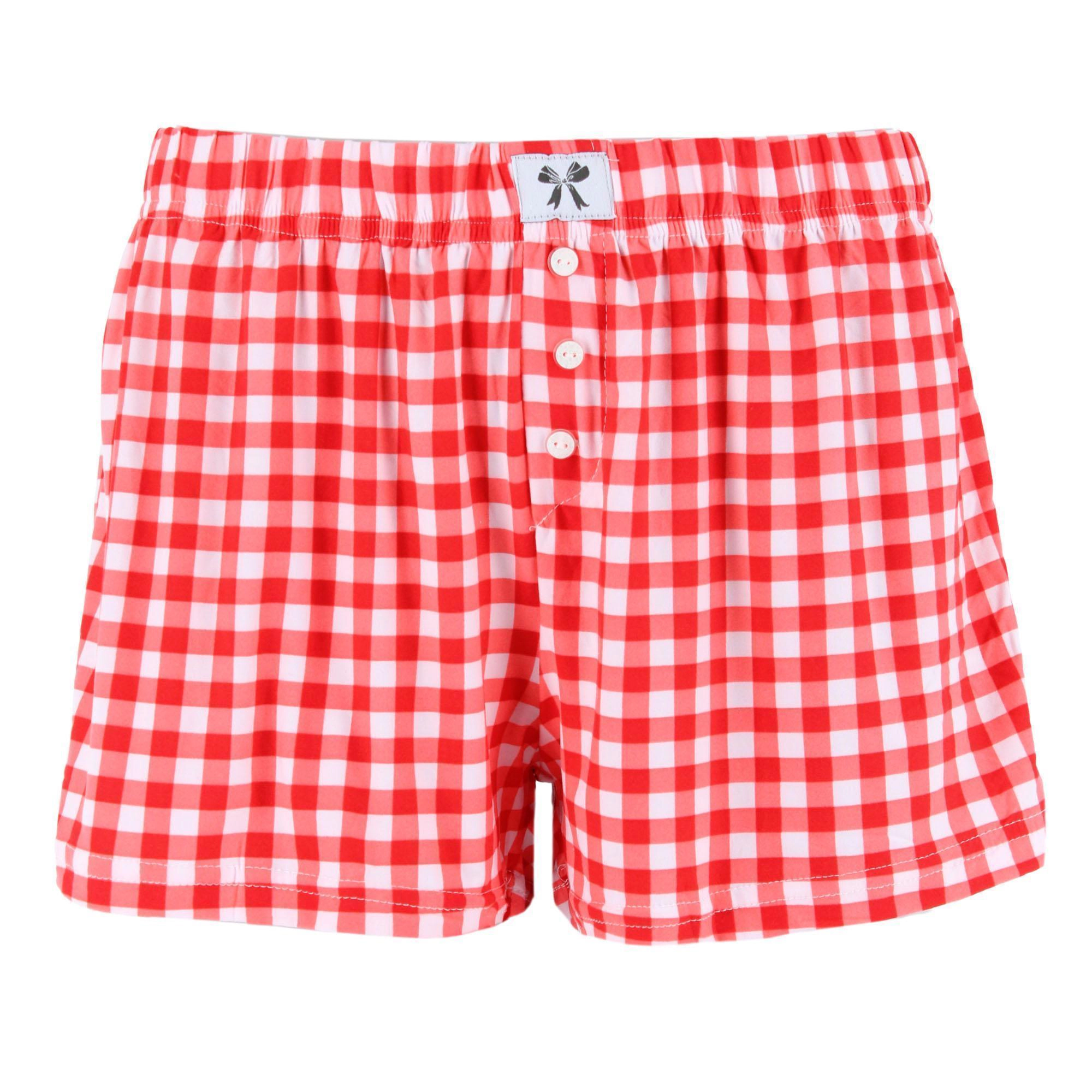 CTM Women's Patterned Pajama Boxer Style Short by Roll Outta Bed