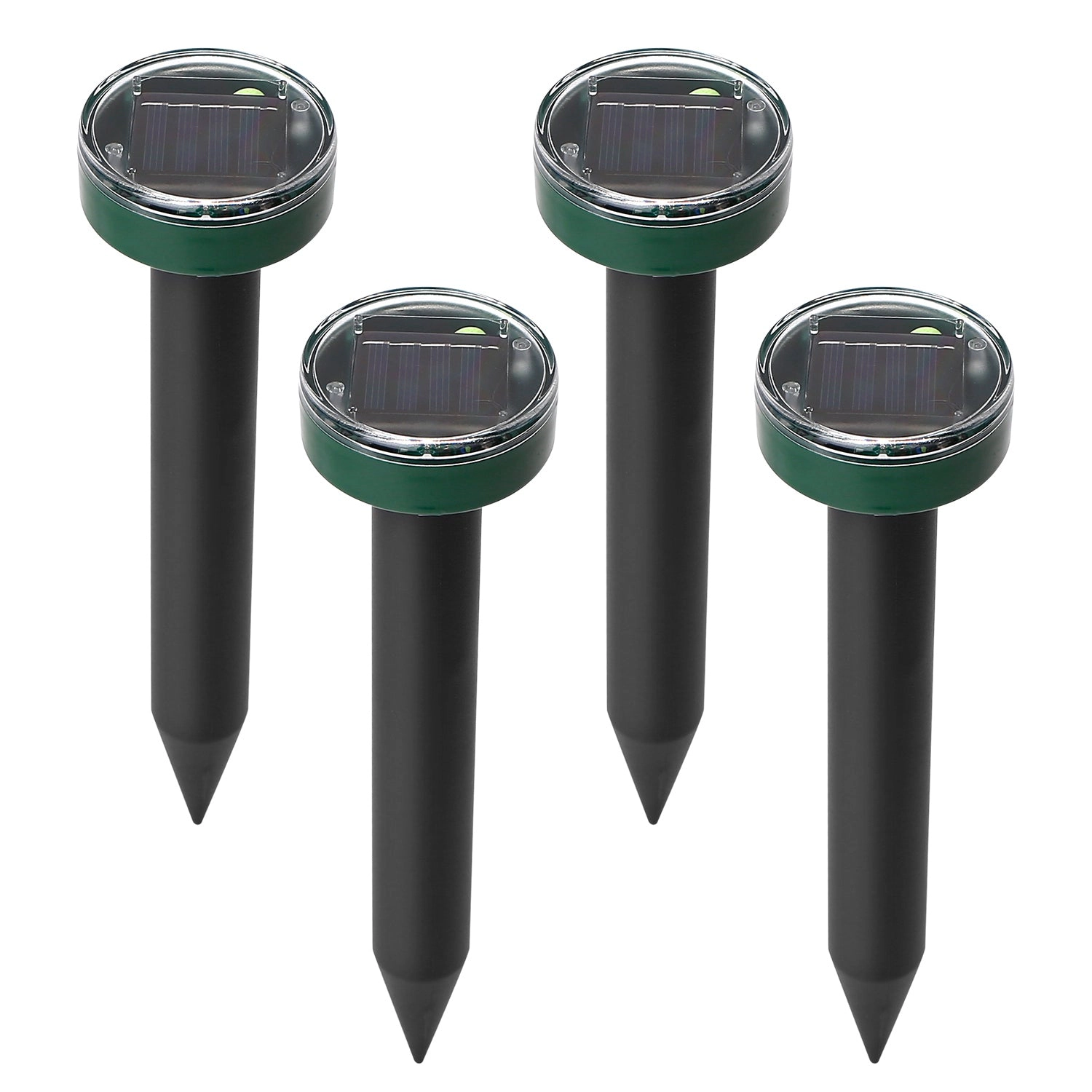 GBruno 4-Pc Solar Mole Repeller Stake