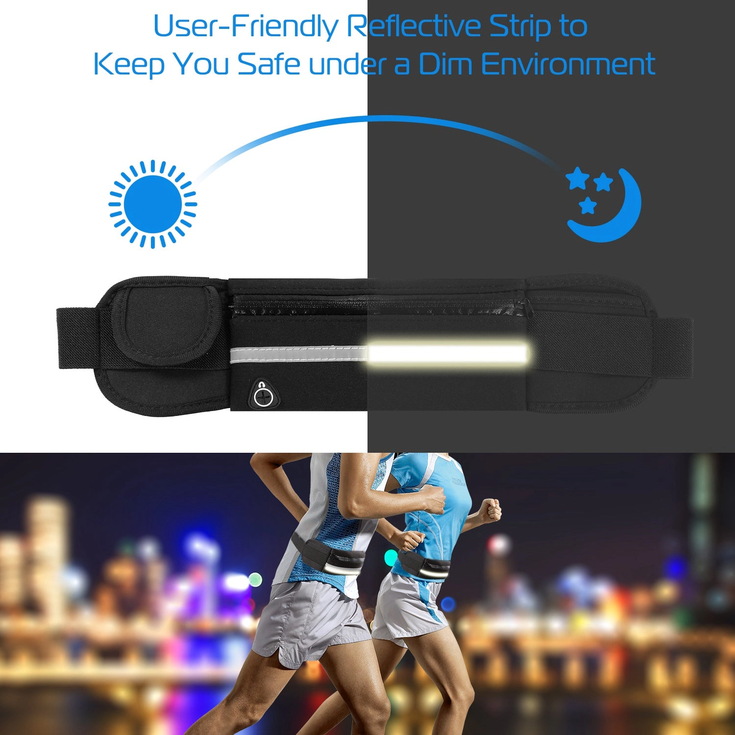 GBruno Waterproof Adjustable Running Belt Bag