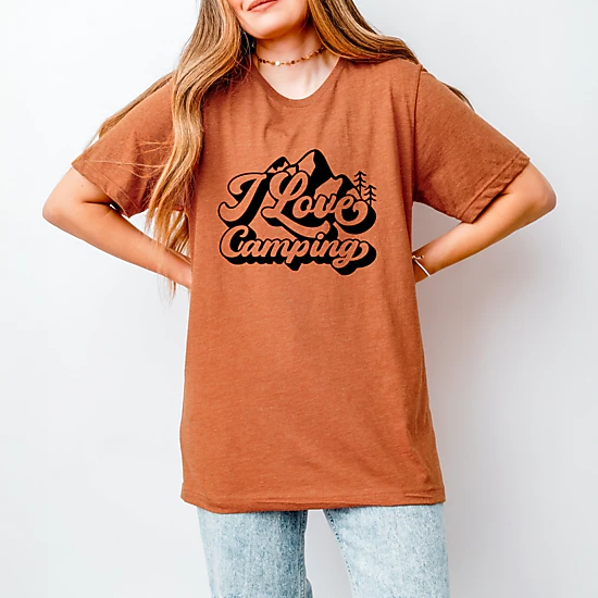 Simply Sage Market - I Love Camping - Women's Short Sleeve Graphic T-Shirt
