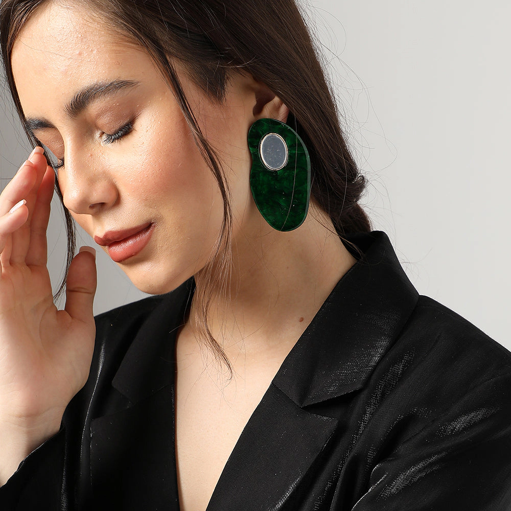 SOHI Women's Abstract Drop Earrings