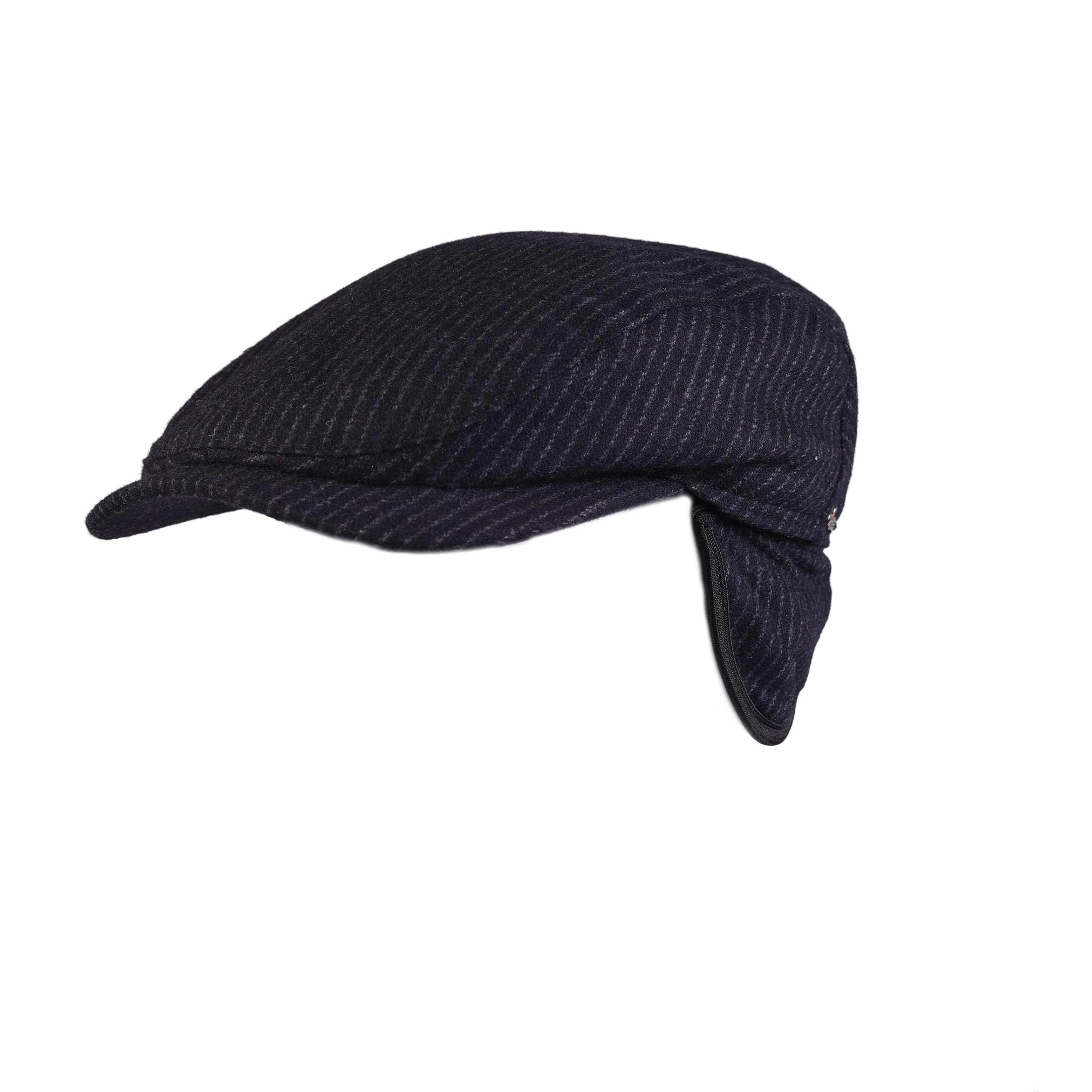 Wigens Men's Striped Ivy Contemporary Earflap Cap