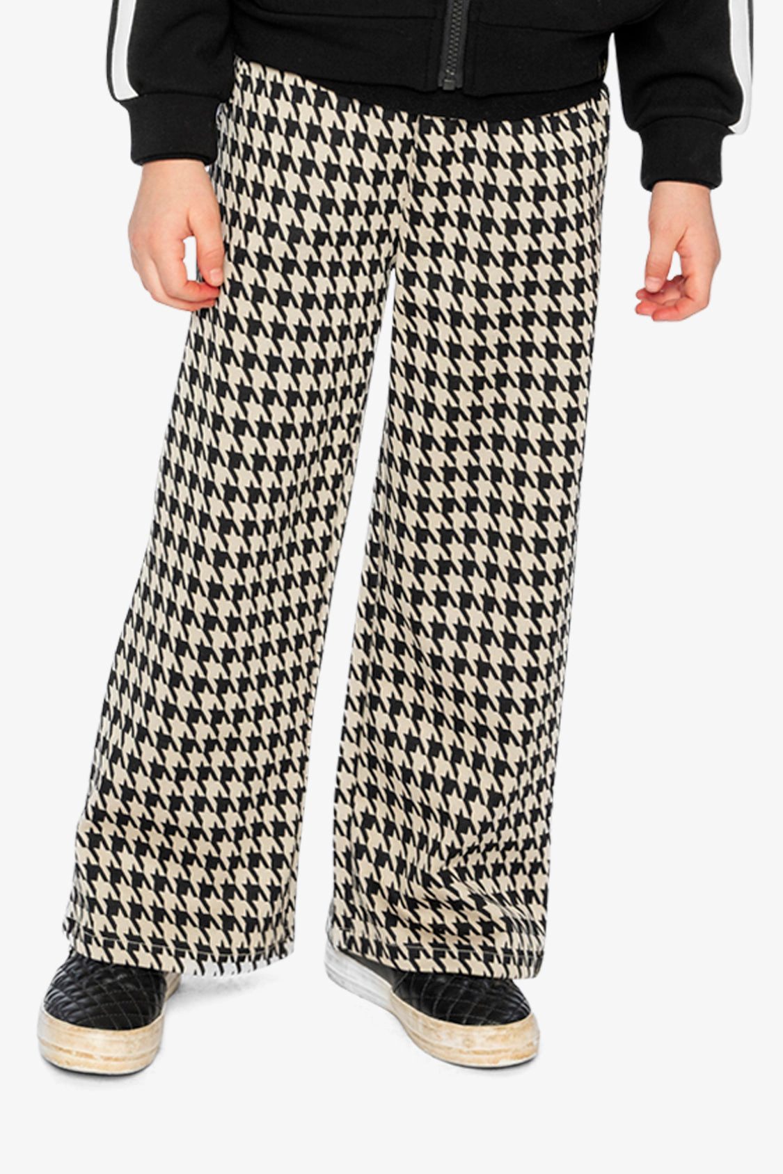Deux par Girls Houndstooth Wide-Leg Flare Pants