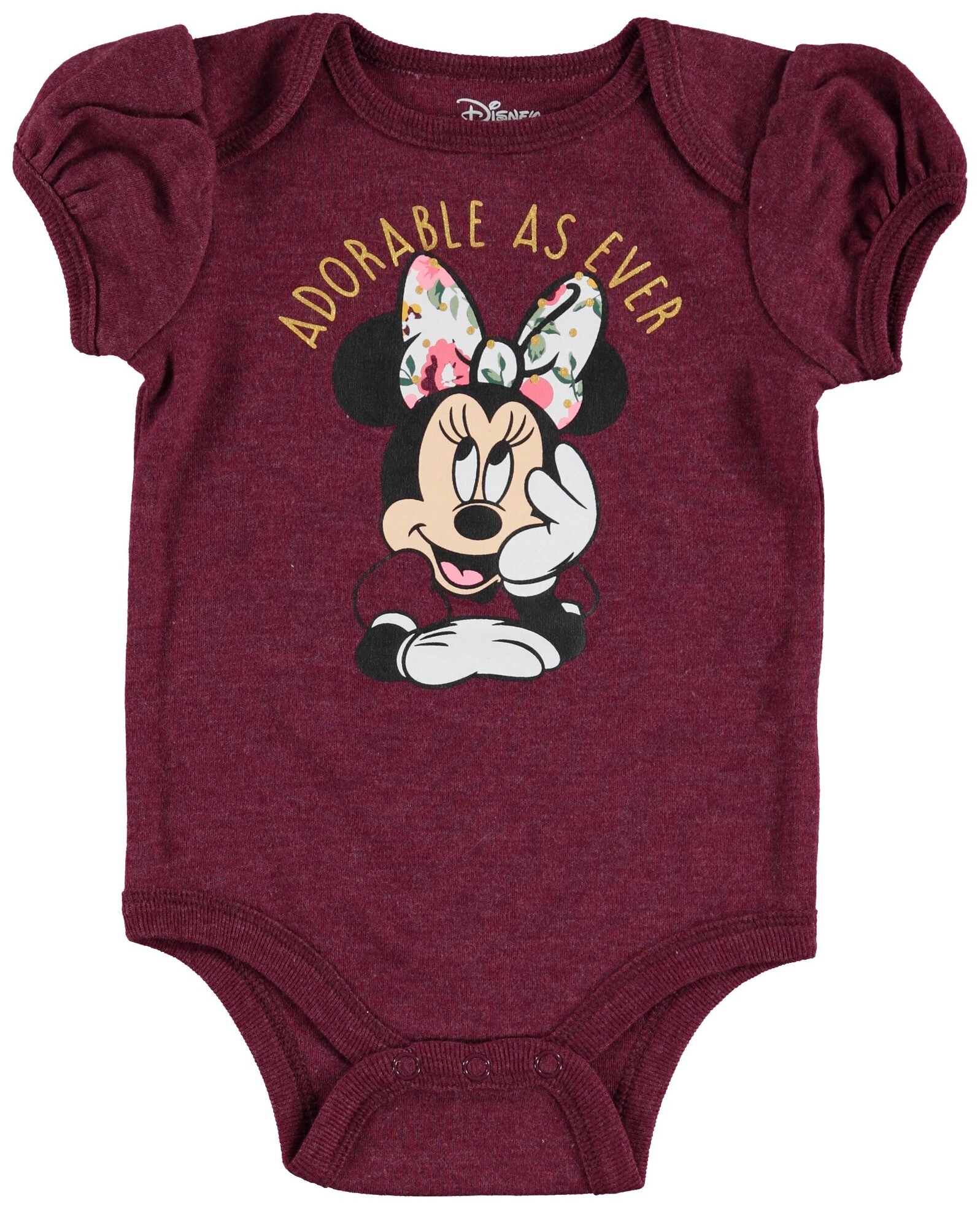 Disney Minnie Mouse Baby Girls' 4-Piece Bodysuit and Pants Set with Accessories