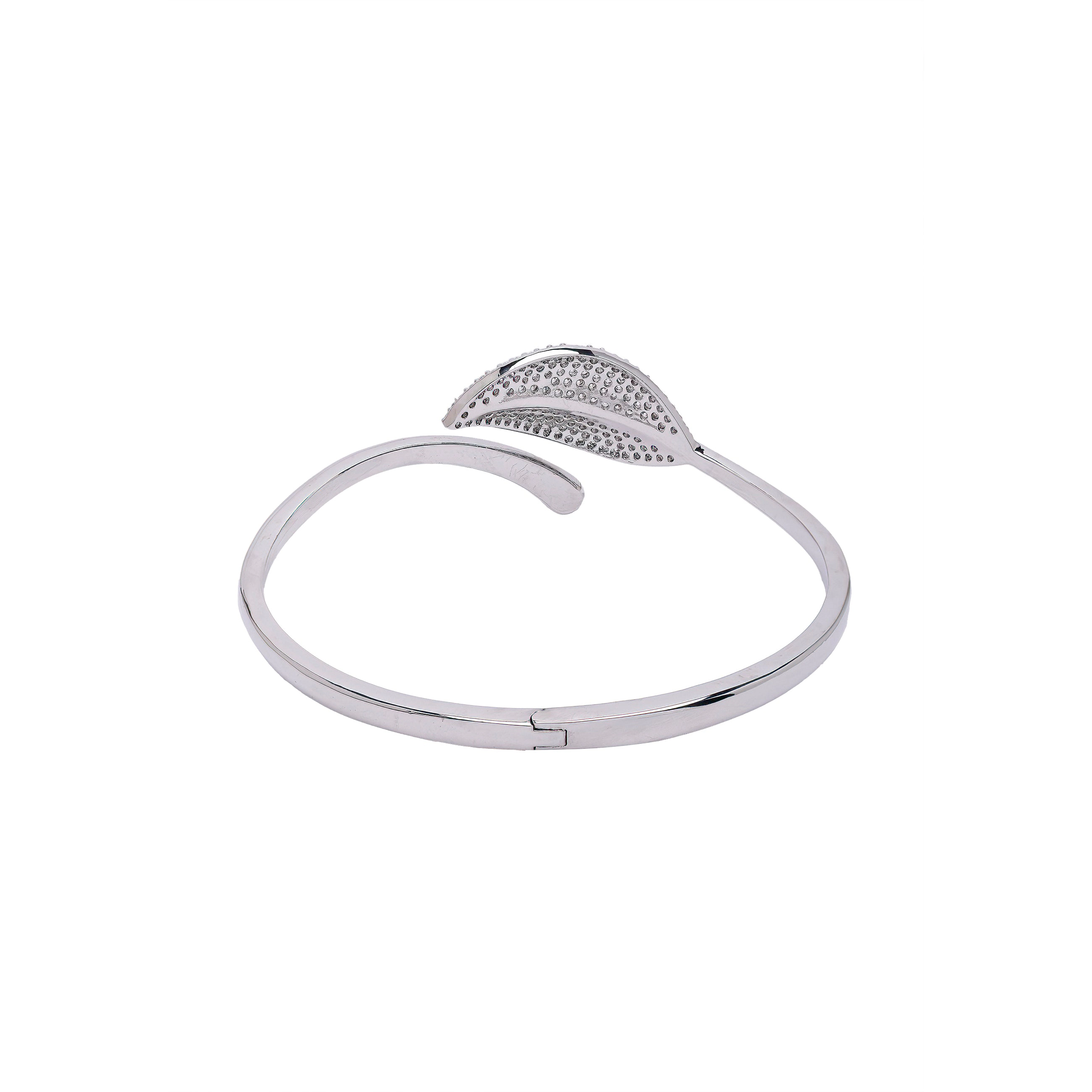 AGP PARIS Womens Diva Classy Leaf Cuff Bracelet