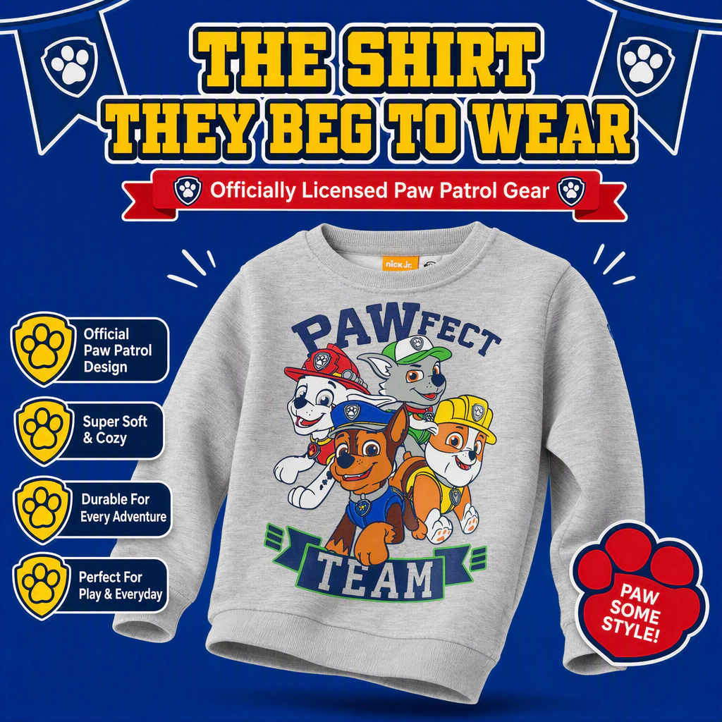 Nickelodeon Paw Patrol Boys' Fleece Sweatshirt